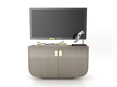 电视柜模型3d模型