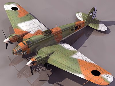 3dHEINKE战斗机模型