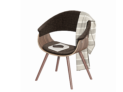 北欧休闲蛋壳椅休闲椅模型3d模型