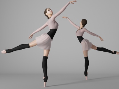 芭蕾舞蹈美女人物模型3d模型