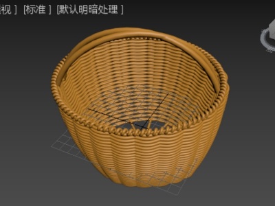 麦色花篮模型3d模型