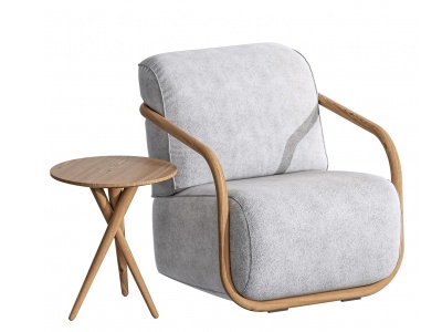 北欧单人休闲椅模型3d模型