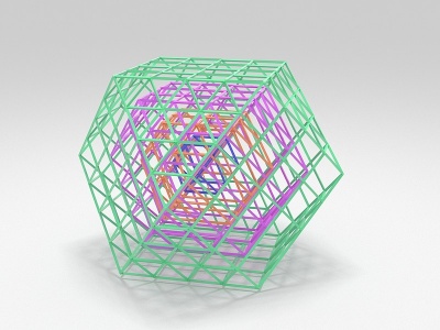 金原子团簇模型3d模型