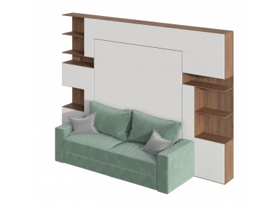 3d北欧入墙式沙发沙发床模型