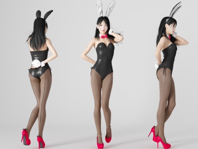 兔女郎美女人物模型3d模型