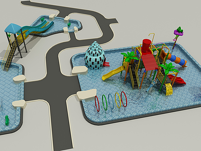 儿童游泳池3d模型