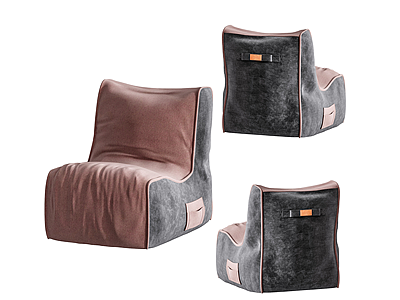 现代休闲懒人沙发模型3d模型