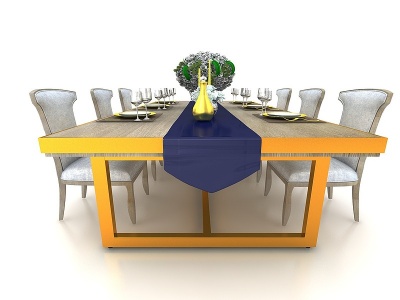 3d餐桌模型