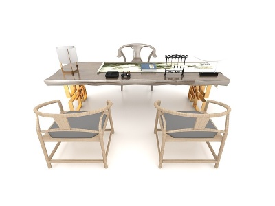 书桌模型3d模型
