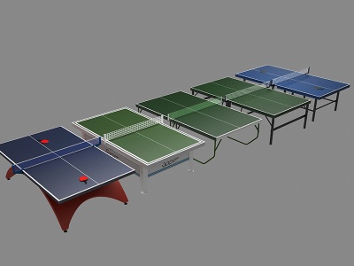 常见乒乓球桌模型3d模型