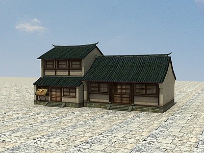 3d中国<font class='myIsRed'>乡村文化</font>系列建筑设施模型
