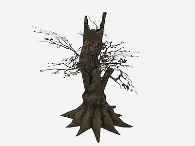 现代植物枯树树木模型3d模型