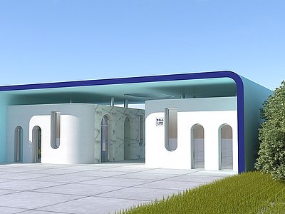 公厕建筑模型3d模型