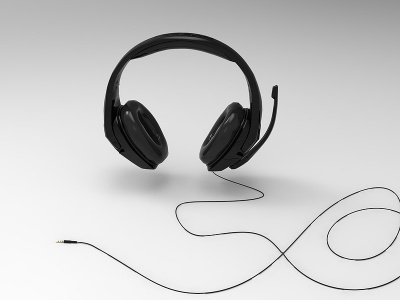 有线耳机模型3d模型