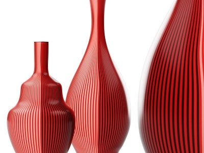 现代陶瓷器皿饰品摆件模型3d模型