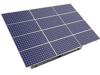 3d太阳能电板模型