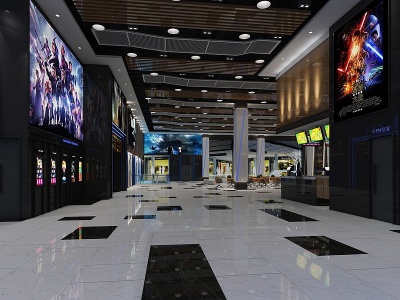 电影院大厅3d模型