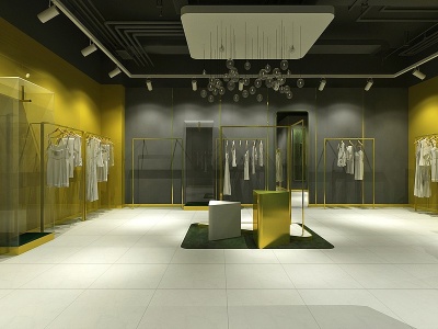 3d商场服装店模型