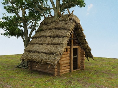 現代木房子模型