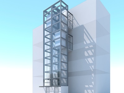 3d电梯模型
