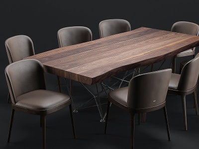 3dCattelan现代餐桌椅模型