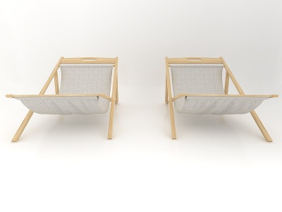 3d沙滩椅模型