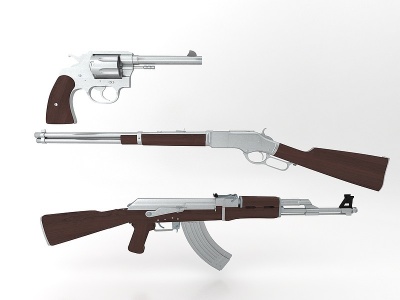 手枪猎枪步枪模型3d模型