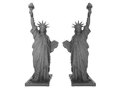自由女神雕塑模型3d模型