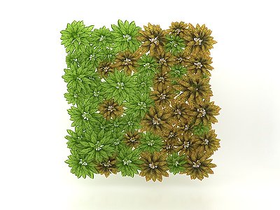 3d绿植墙模型