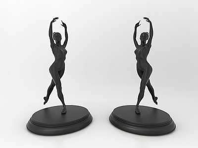 3d人物雕塑模型
