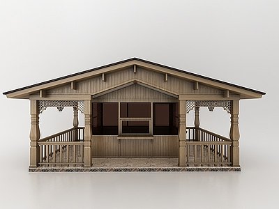 小屋子3d模型