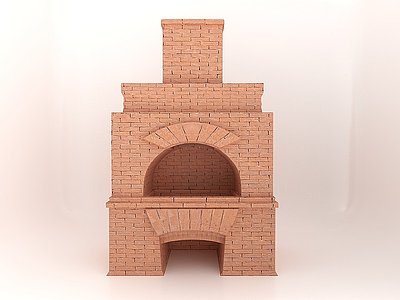 3d壁炉装饰品模型