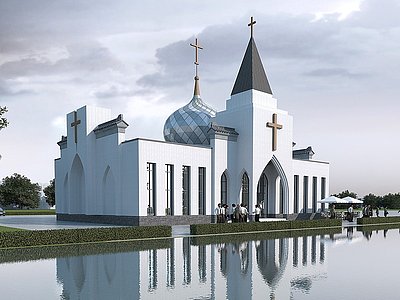 基督教堂模型3d模型