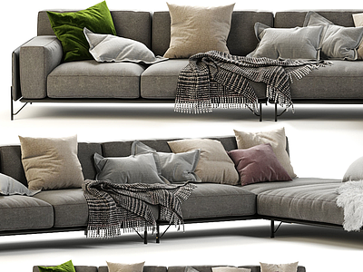 ITALIA现代布艺多人沙发模型3d模型