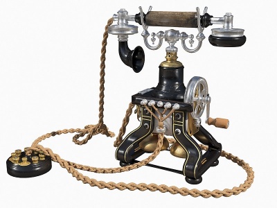 工业风复古电话机模型