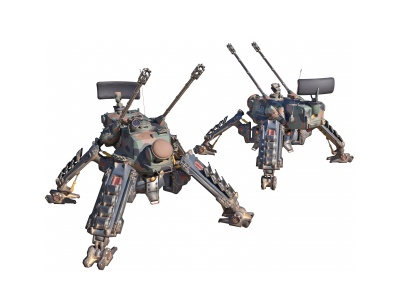 后現代科幻仿生戰爭機器人模型3d模型