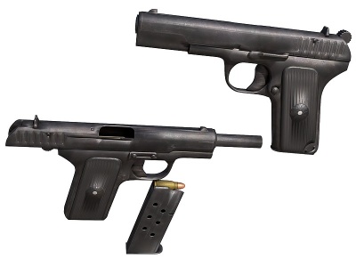 现代TT33托卡列夫手枪模型3d模型
