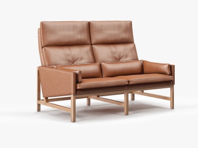 北欧休闲双人沙发模型3d模型