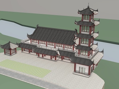 建筑景观模型3d模型