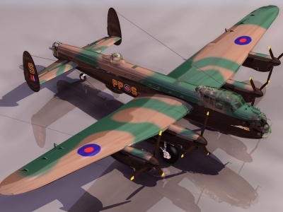 3dT_LANC轰炸机模型