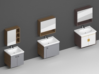 3d浴室柜子模型