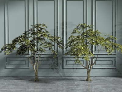 两棵树3d模型