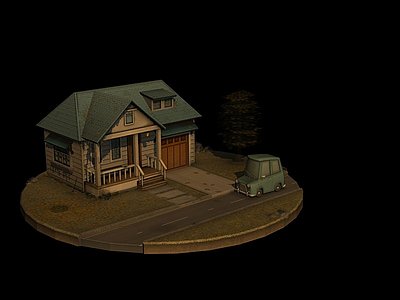 小房子模型3d模型