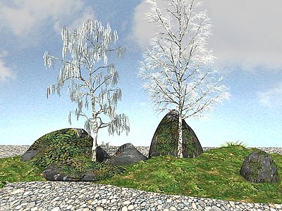 冬天落叶植物模型3d模型