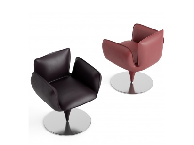 现代皮革吧椅模型3d模型