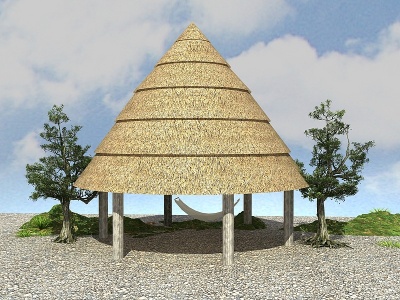 3d乡村建筑文化建筑模型