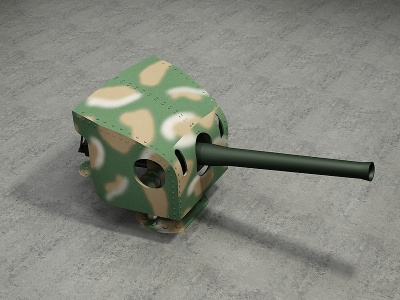 火炮模型3d模型
