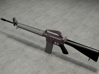 M16机枪模型3d模型
