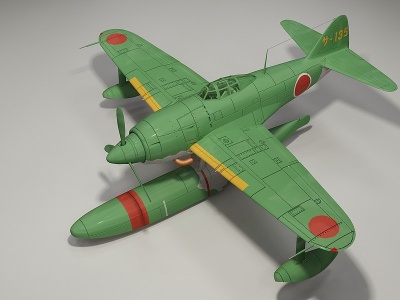 水上飞机模型3d模型