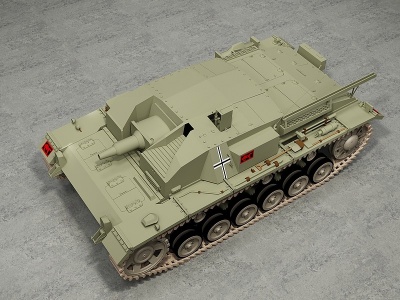 主战坦克模型3d模型